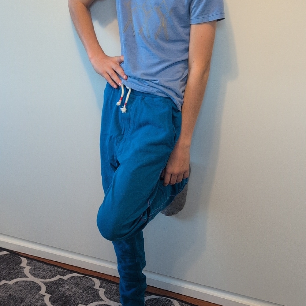 Boden Kid's Vibrant Blue Joggers